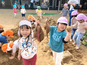 待ちに待った！サツマイモ掘り